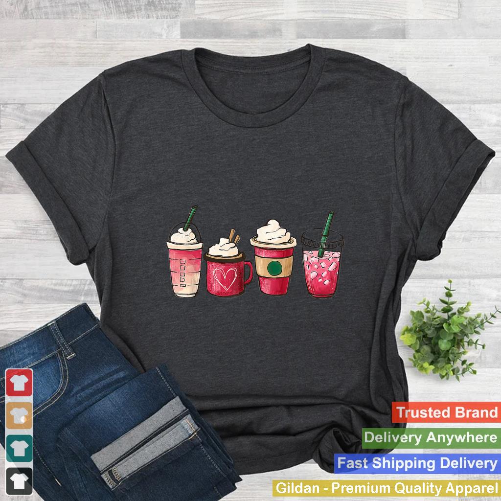 Valentines Day Coffee Lover Cups Latte Iced Cream Women Girl