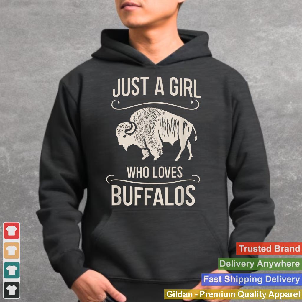 Just A Girl Who Loves Buffalos Animal Bison Buffalo Lover_1