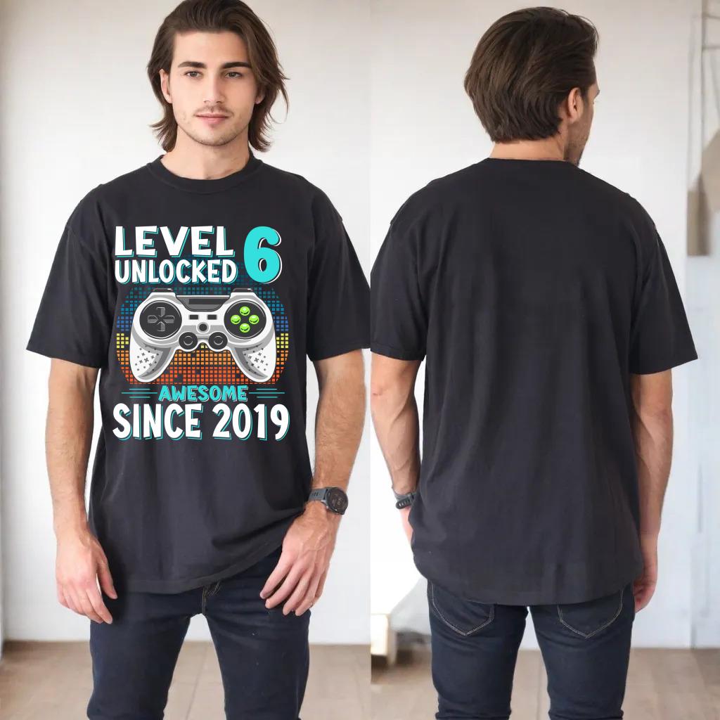 Level 6 Unlocked 6th Birthday 6 Year Old Gifts Gamer Bday