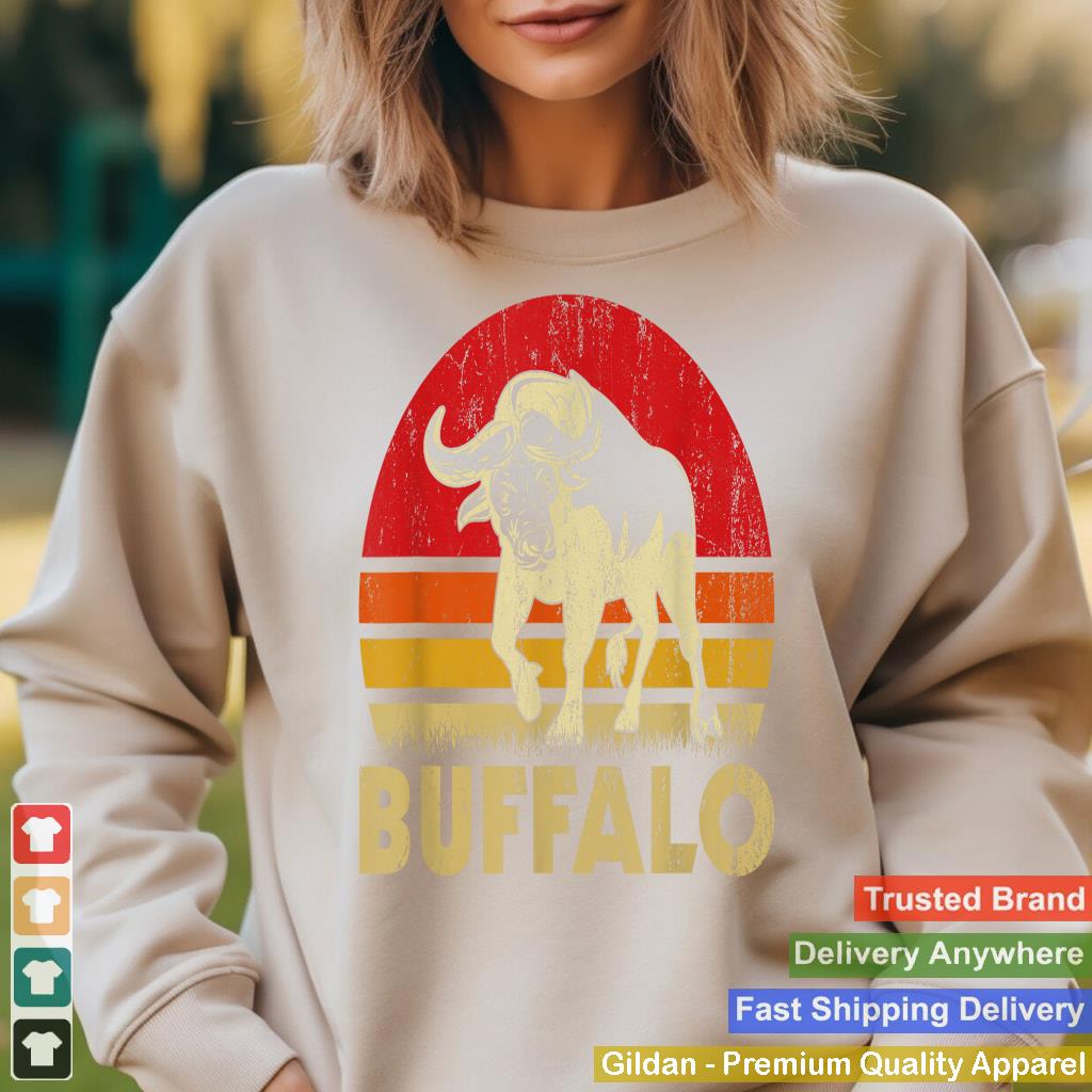 Vintage Buffalo Graphic Retro Sunset Buffalo Lovers