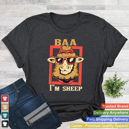 Baa Im A Sheep FUNNY FARMER IDEA FOR WOMENKIDSBOYGIRL T Shirt 2