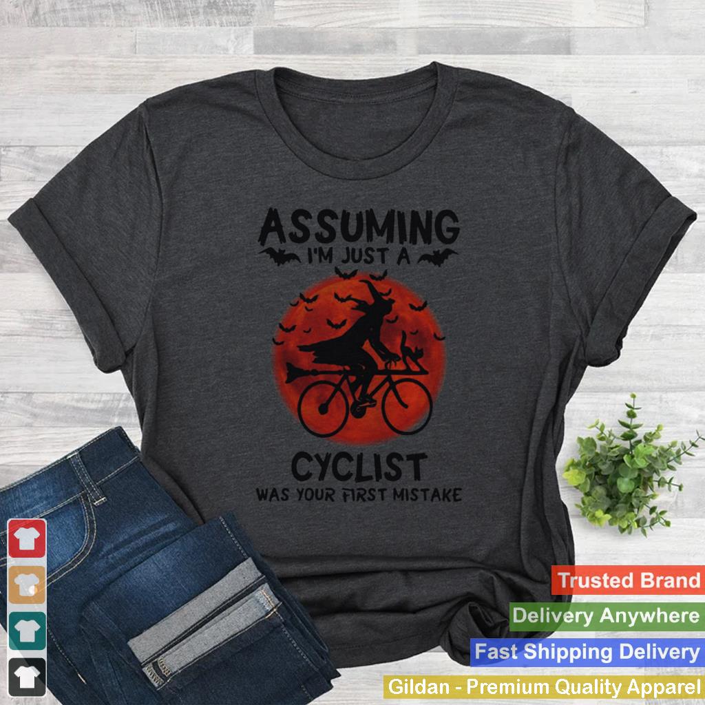 Assuming I’m Just A Cyclist Was Your First Mistake Moon Halloween shirt