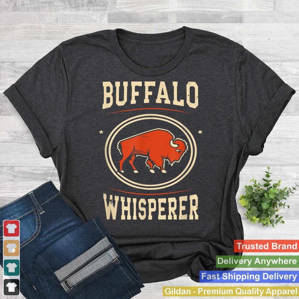 Vintage Buffalo Whisperer Animal Bison Buffalo Lover Print