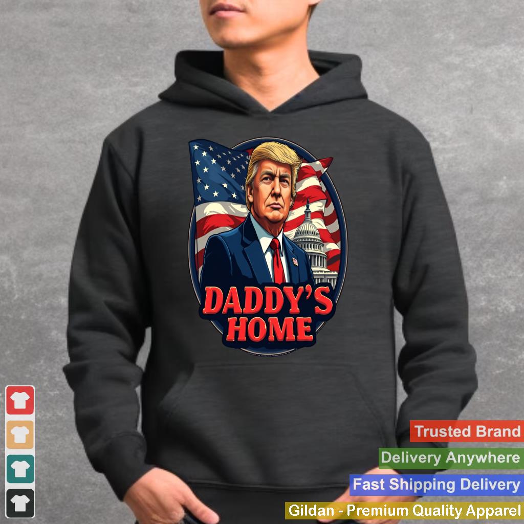 Trump Daddys Home White House USA American Flag Vintage_2