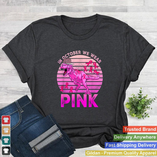 In-October-We-Wear-Pink-Breast-Cancer-Trex-Dino-Kids-Toddler-T-Shirt_2