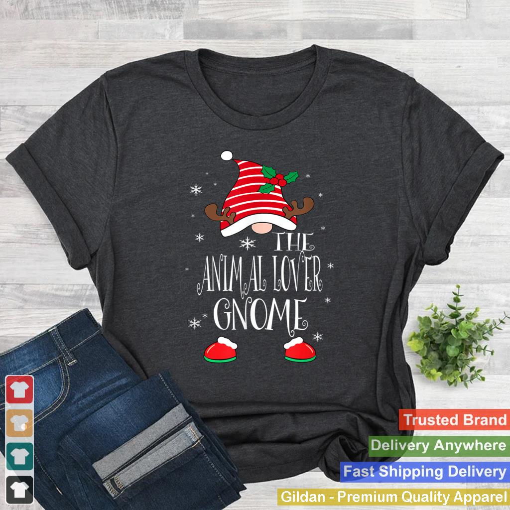 Animal Lover Gnome Reindeer Christmas Cute Gnome Family Ugly T Shirt