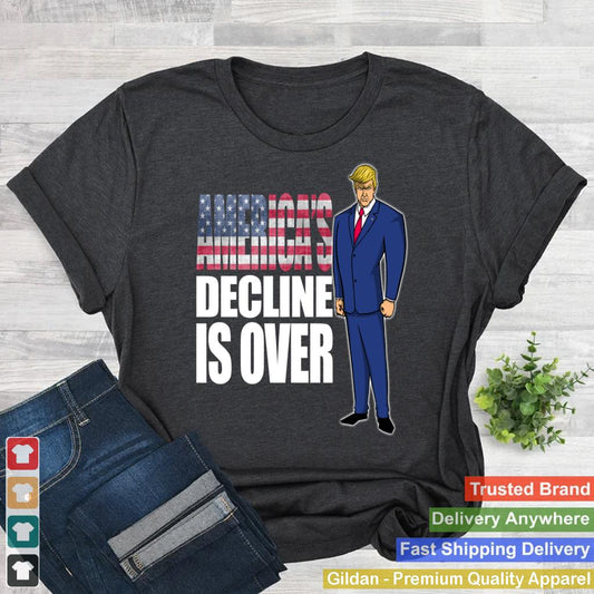 Trump Americau2019s Decline Is Over Vintage Design USA Flag