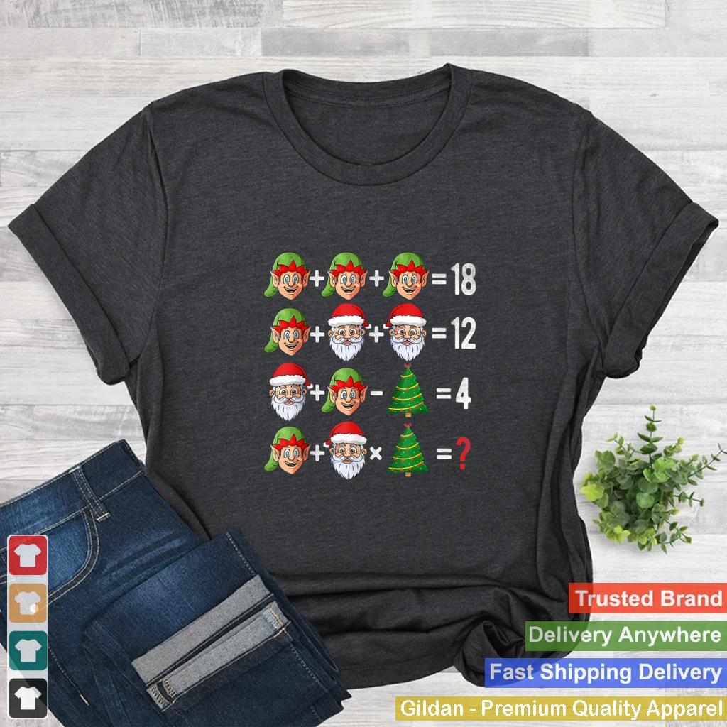 2021 Christmas Order of Operations Quiz Math Teacher xmas T Shirt 1