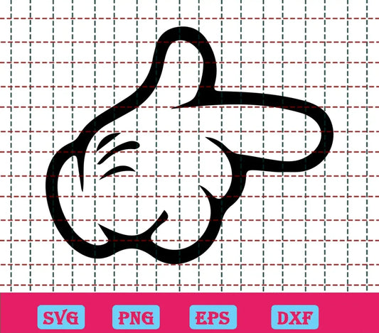 Free Mickey Hand SVG Disney SVG Hand SVG