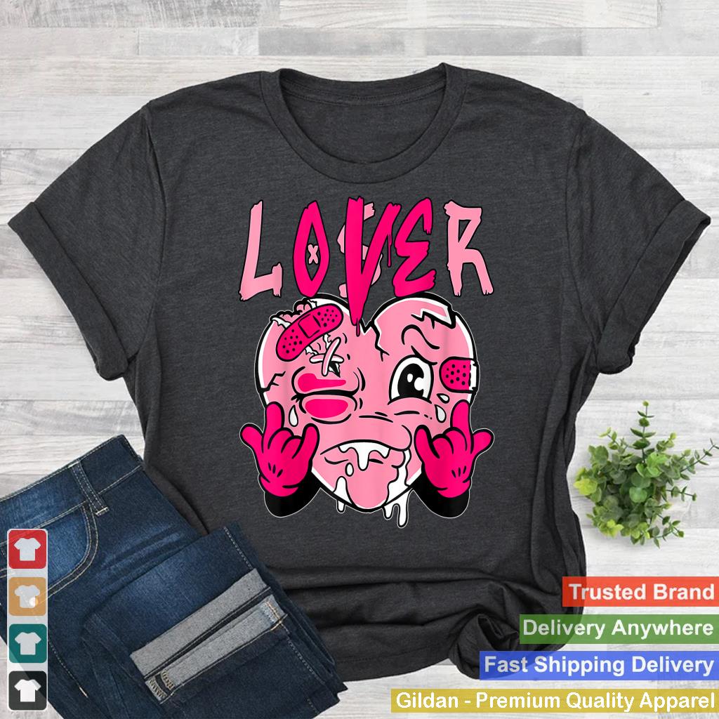 Pink Loser Lover Pink Drip Heart Matching Tee For Men Women