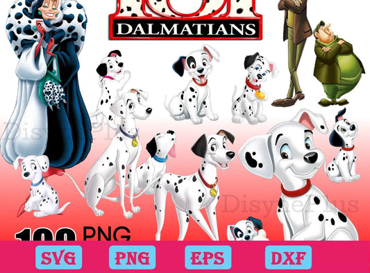 100 files 101 Dalmatians bundle png