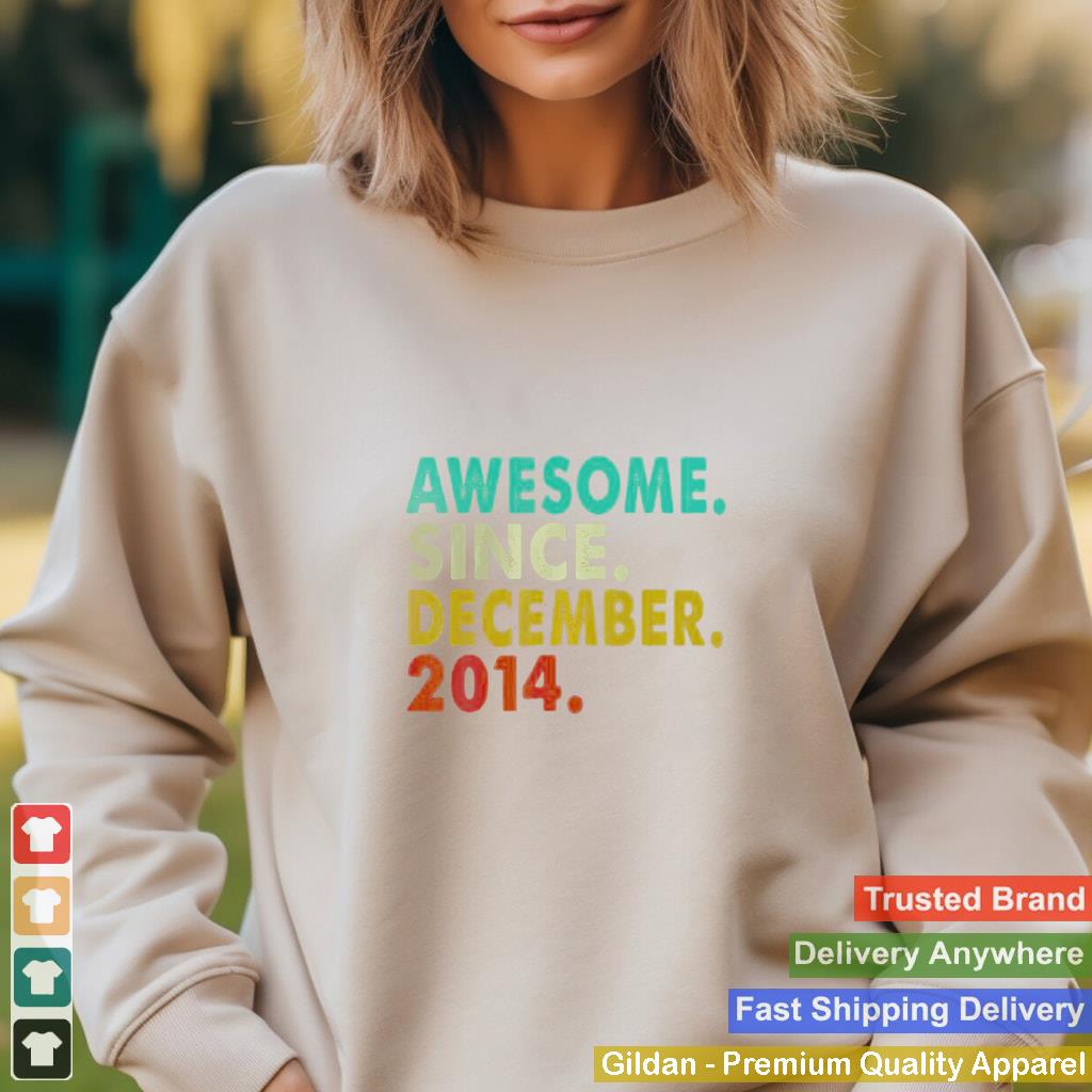 Awesome Since December 2014 7th Birthday Gift T Shirt