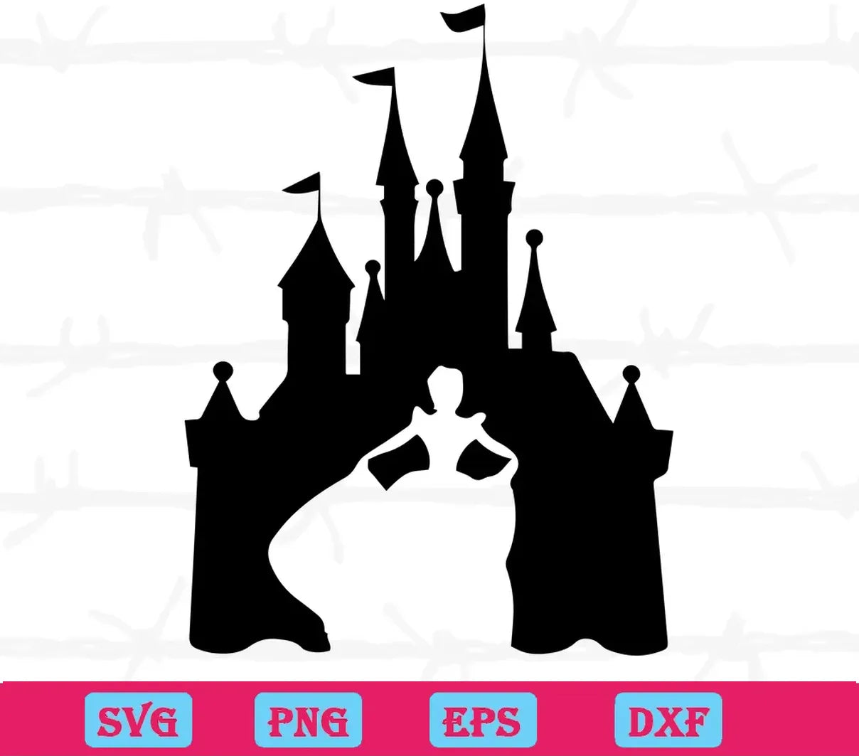 Disney Princess Cinderella Castle Svg Clipart