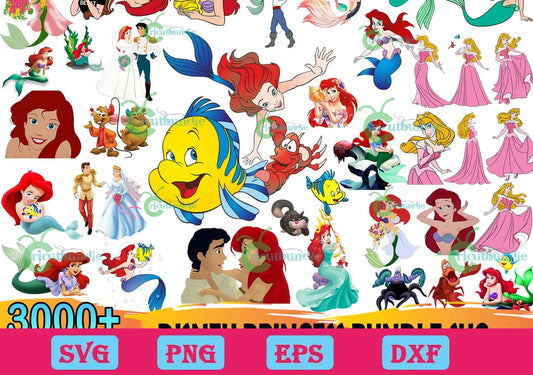 3000 Disney Princess Svg Bundle