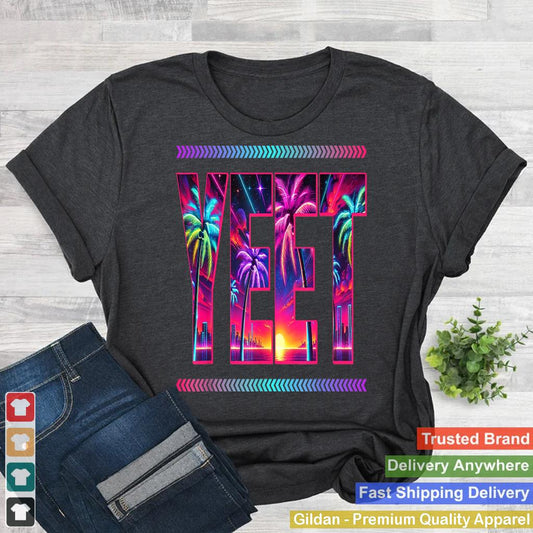 Yeet Funny Meme Quote Vintage Cyberpunk Vibes Souvenir