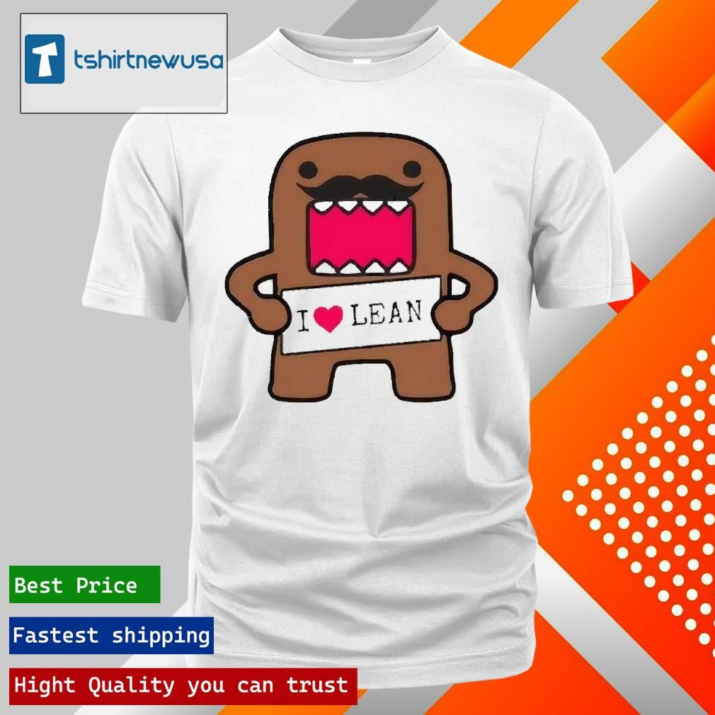 Premium I Love Lean Felt Domo Kun 2025 T-Shirt