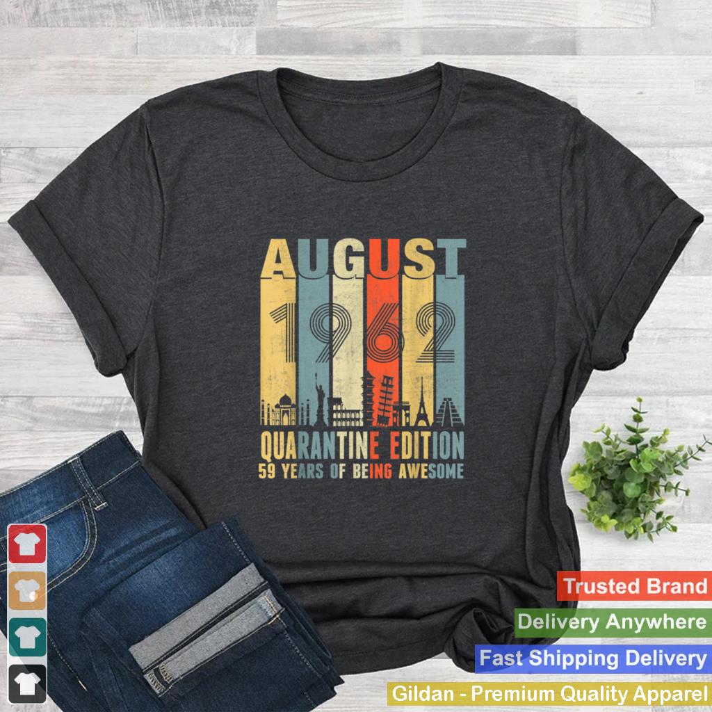 August 1962 59th Birthday Vintage shirt