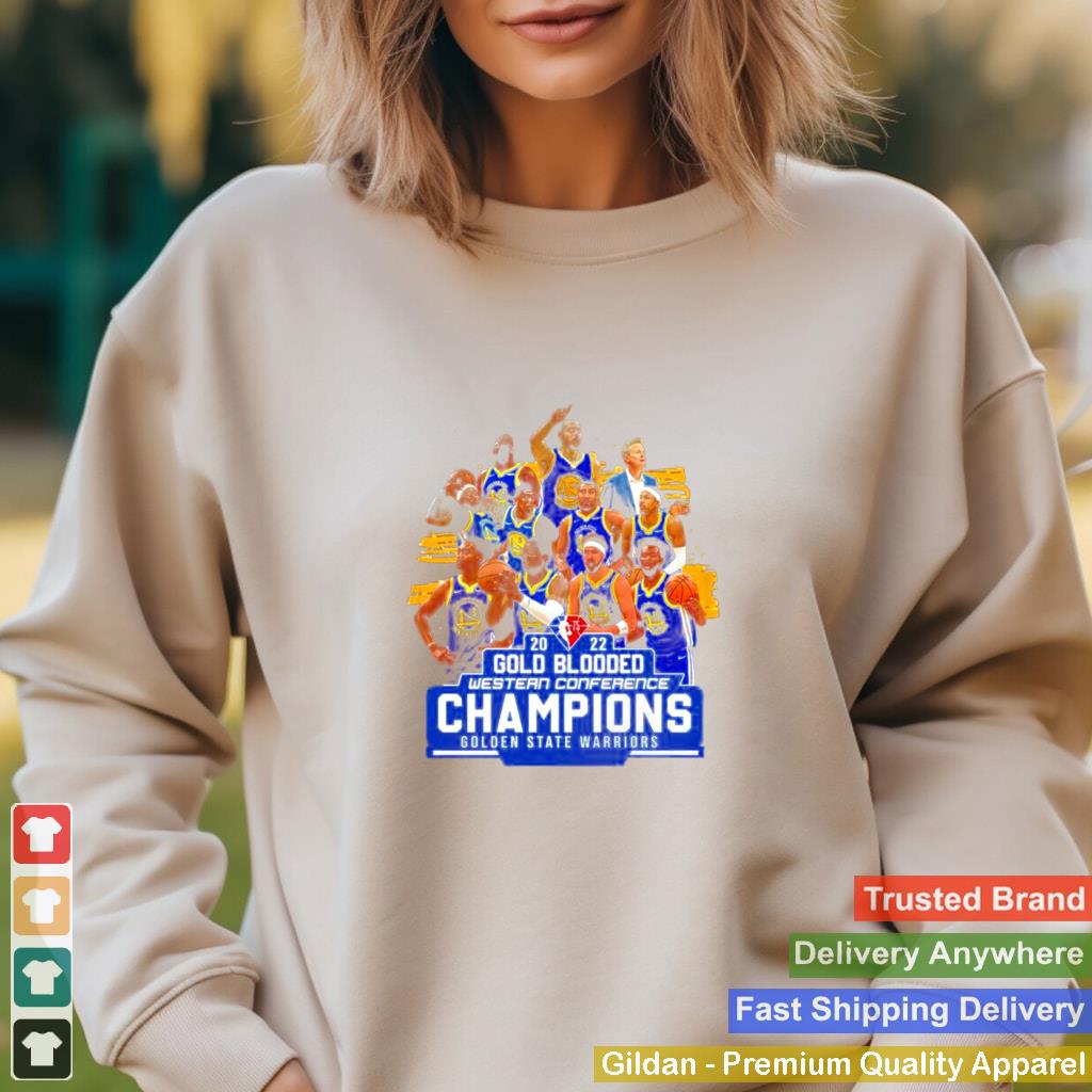 2022 Gold Blooded Western Conference Champions Golden State Warriors shirt