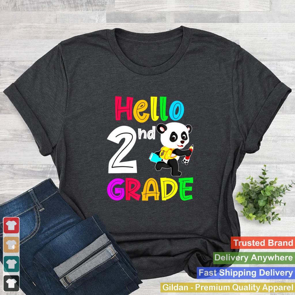 Back to School Hello 2nd Grade Teacher Student Cute shirt