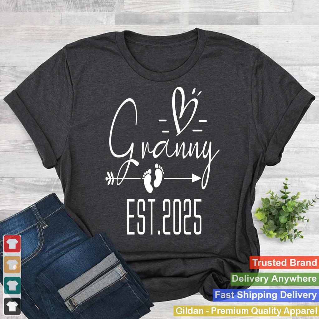 Love Granny Est 2025 Baby Shower Pregnancy Family Reveal