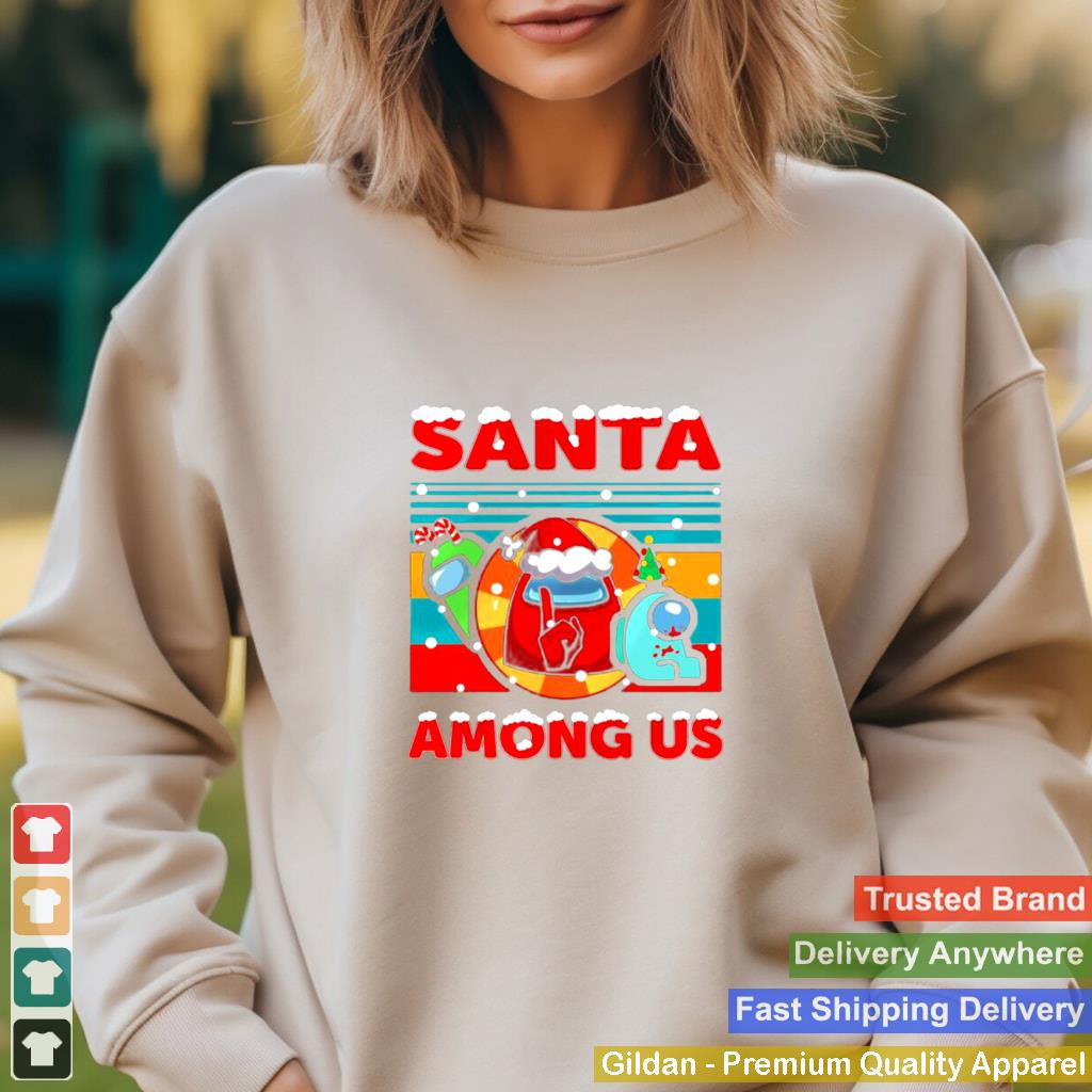 Among us santa impostor is coming vintage merry christmas shirt