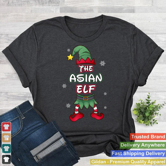 Asian Elf christmas pajamas pjs matching family group T Shirt