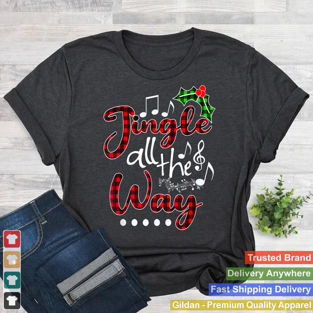 Jingle All The Way Shirt Red Buffalo Plaid Christmas Premium