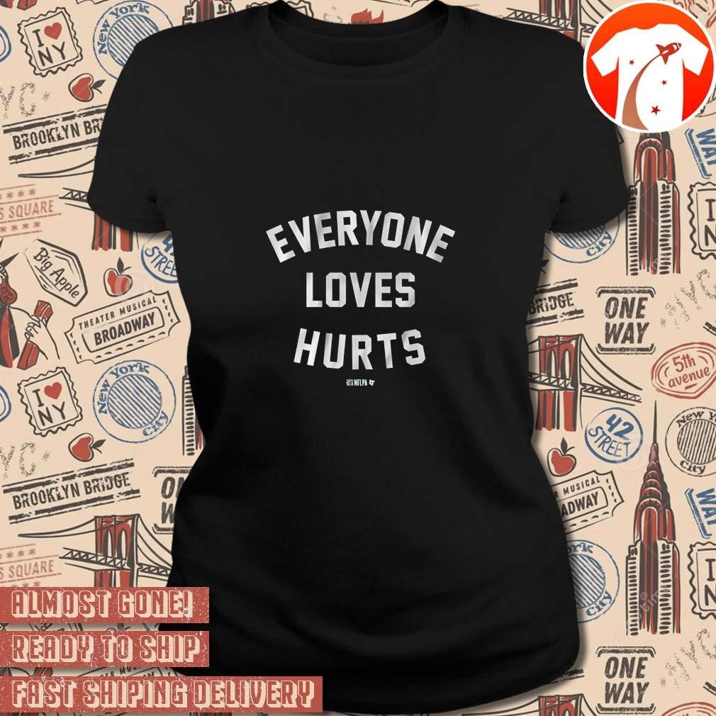 Official Jalen Hurts Everyone Loves Hurts Philadelphia Eagles NFL Footbal 2024 t-shirt