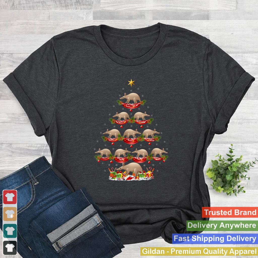 Anteater Animal Xmas Tree Lighting Anteater Christmas Tree T Shirt