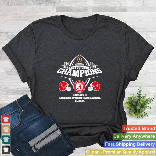 2021 Alabama Crimson Tide Champions January 11 Miami Gardens Florida shirt