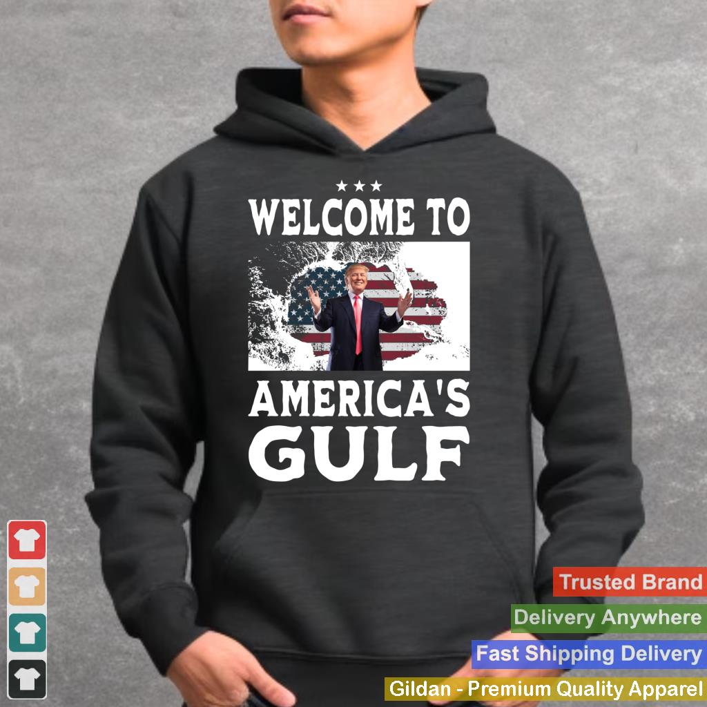 Vintage American Flag Welcome to America's Gulf - Trump