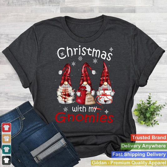 Gnome Family Christmas for Women Men - Buffalo Plaid