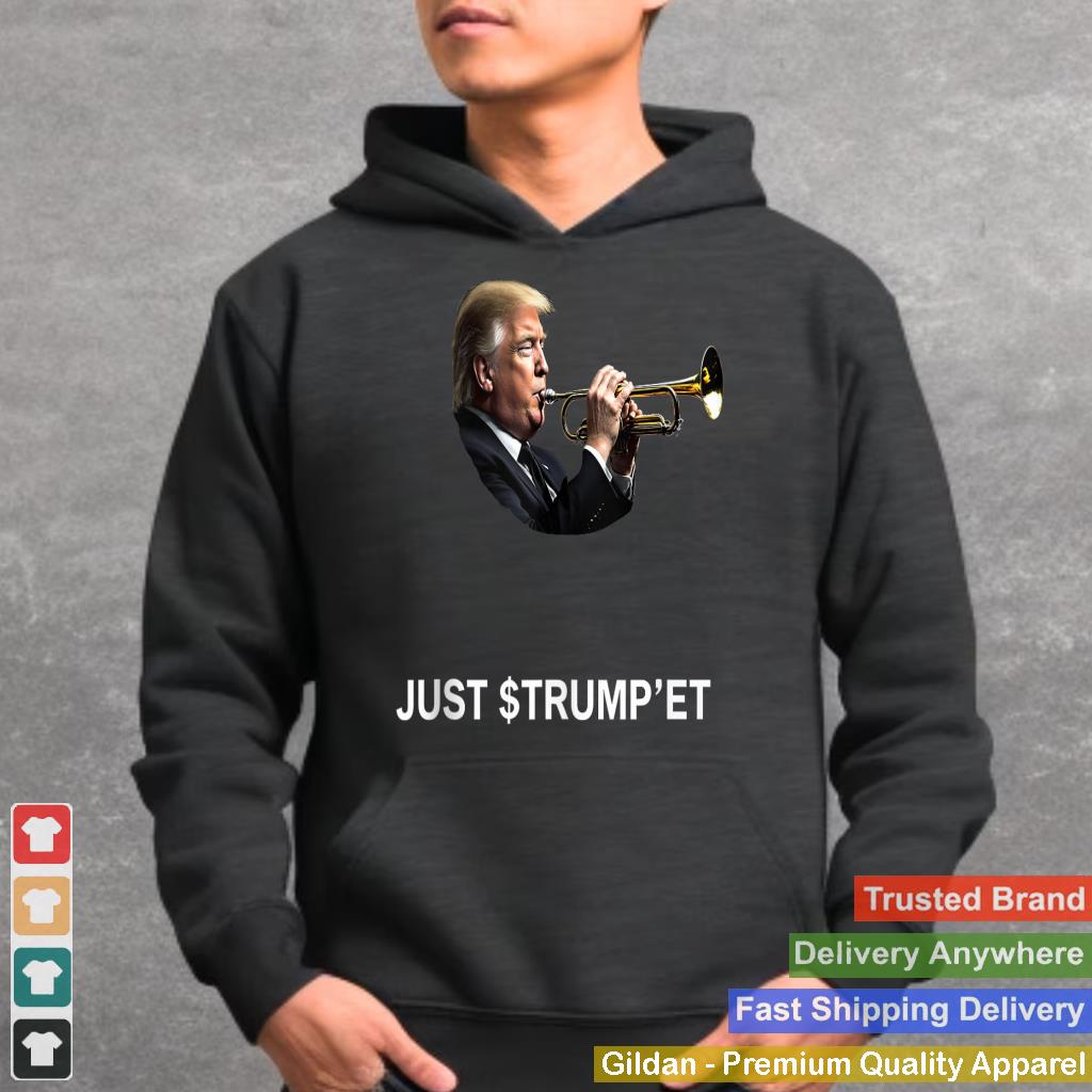 Just $ Trumpu2019ET Funny 45 47 Donald Trump Playing Trumpet Tank Top