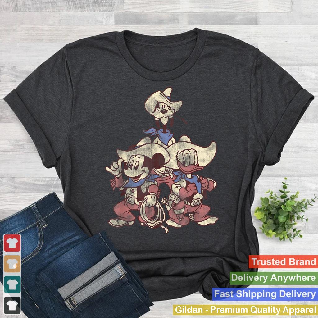 Disney Mickey And Friends Vintage Cowboy Western Group