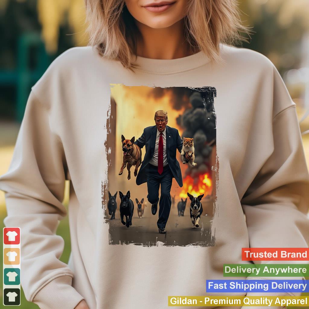 Trump Saves Dogs T-Shirt, Funny US Election 2024 Republican