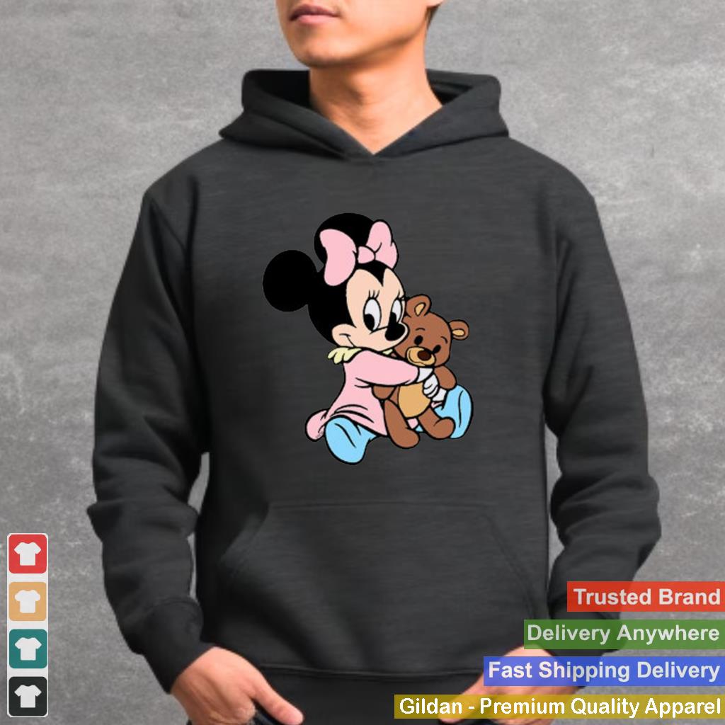 Baby-Minnie-Mouse-And-Her-Teddy-Bear-Disney-shirt