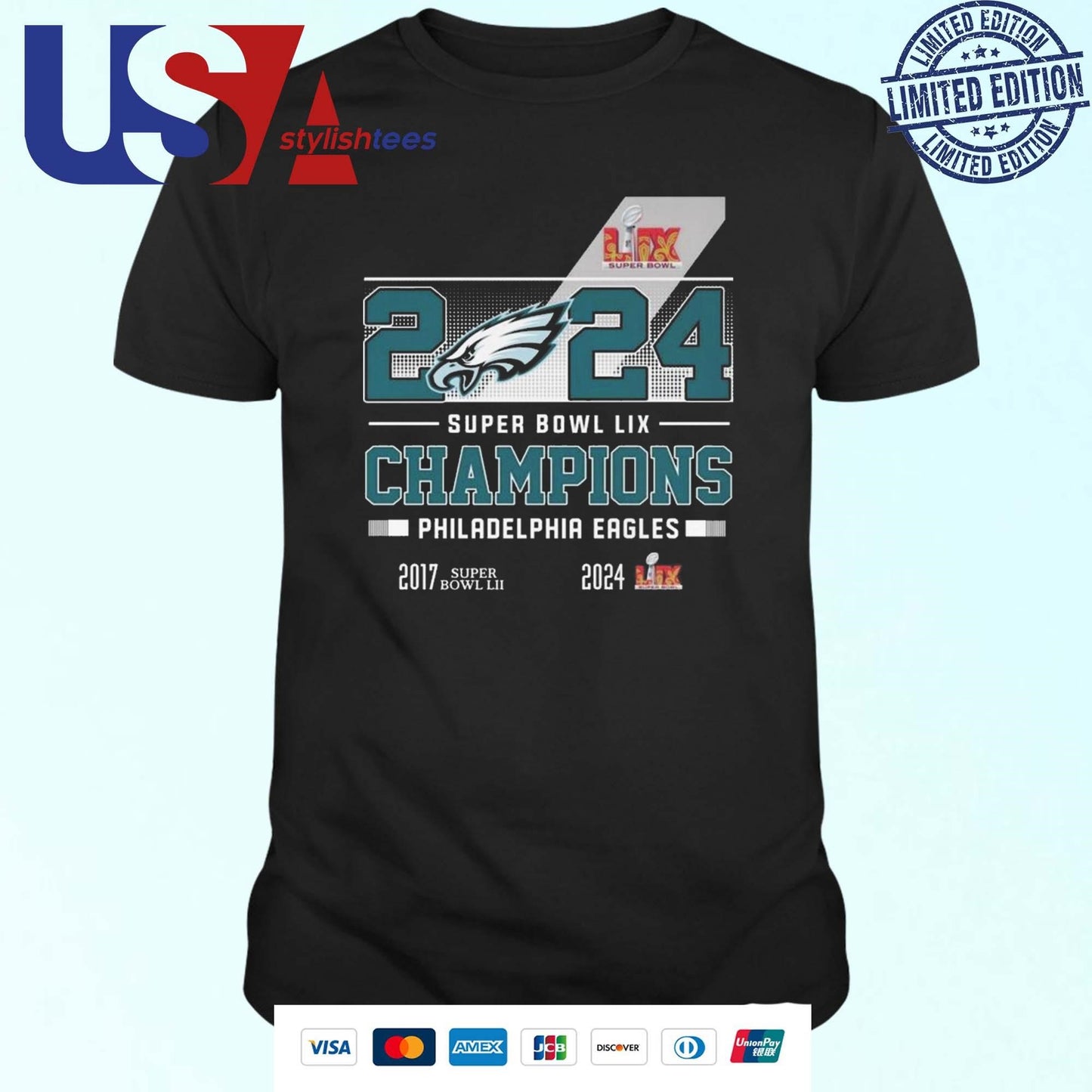 Philadelphia Eagles Ready To Be 2025 Super Bowl LIX Champions Shirt