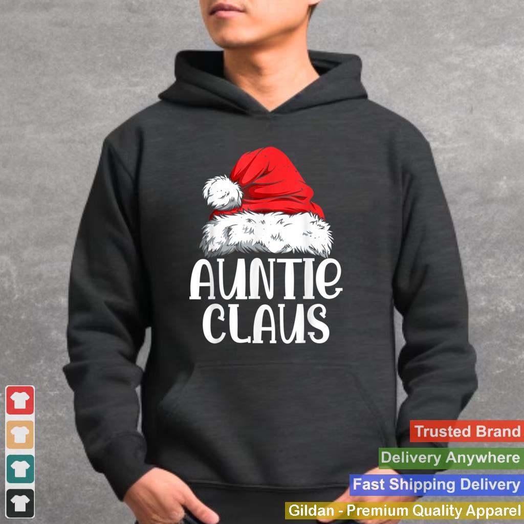 Auntie Claus Shirt Christmas Pajama Family Matching Xmas T Shirt 6