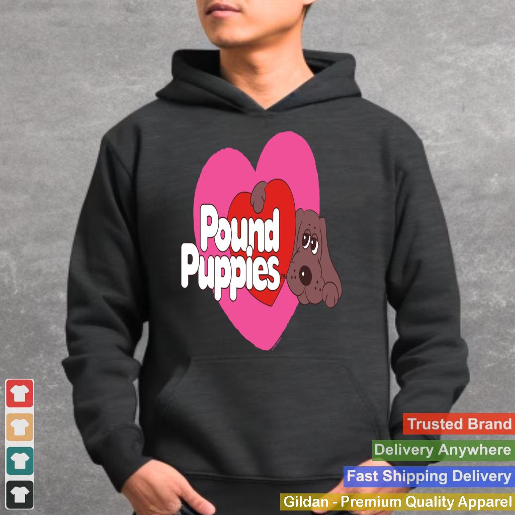 Pound Puppies Valentine's Day Cute Dog Heart Shape Big Logo