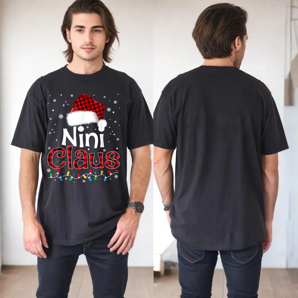 Nini Claus Funny Santa Claus Matching Family Pajamas