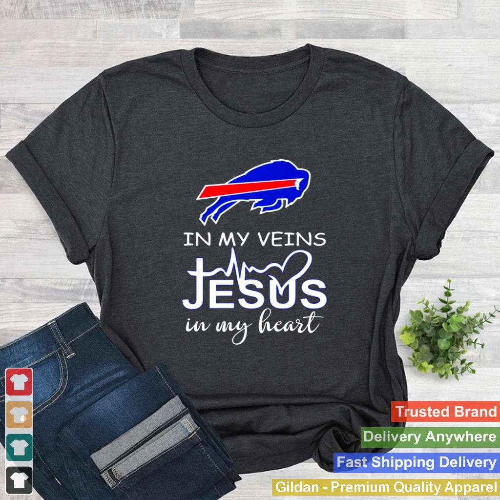 In My Veins Jesus In My Heart Buffalo Bills shirt