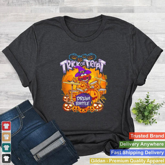 Animal Muppets trick or treat drum battle Halloween shirt