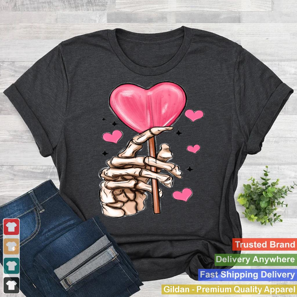 Skeleton With Heart Candy Valentines Day Gifts For Men Women