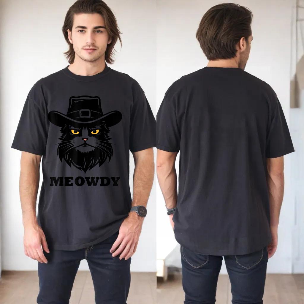 Meowdy Meme Mashup Cat Gifts Meow Howdy Funny Graphic Cat