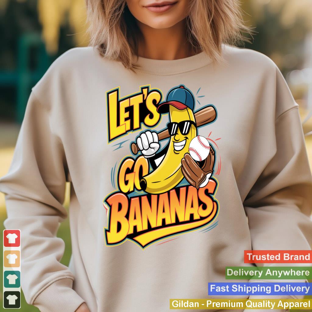 Let's Go Bananas Funny Shirt Cute Banana For Kids Boys Girls