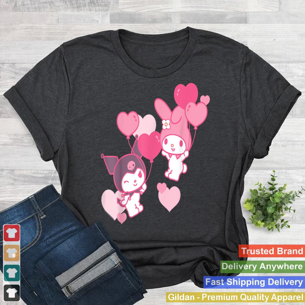 My Melody and Kuromi Valentine's Day Hearts Tee Shirt