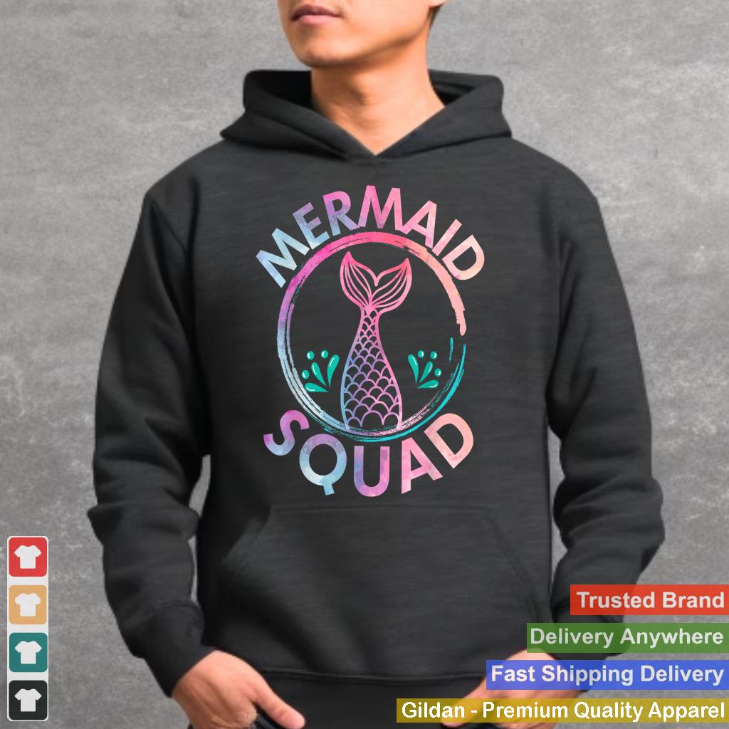 Mermaid Birthday Squad Party Matching Womens Kids