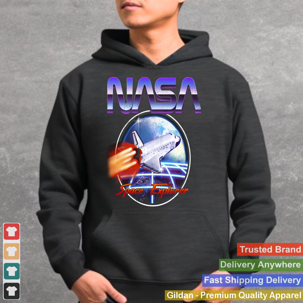 NASA Space Explorer 80s Neon Chrome Retro Vintage Sweatshirt