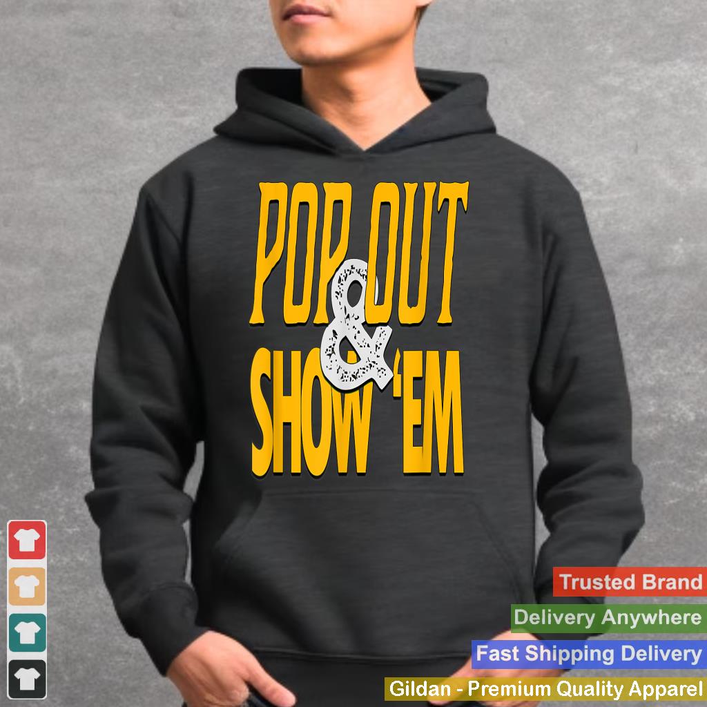 Varsity-Gold University Yellow Pop Out & Show 'Em Graphic