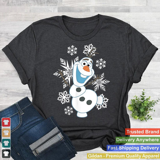 Disney Frozen Olaf Vintage Snowflake Magic Happy Portrait